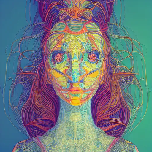 Image similar to a beautiful woman made up of carrots, an ultrafine detailed illustration by james jean, intricate linework, bright colors, final fantasy, behance contest winner, vanitas, angular, altermodern, unreal engine 5 highly rendered, global illumination, radiant light, detailed and intricate environment