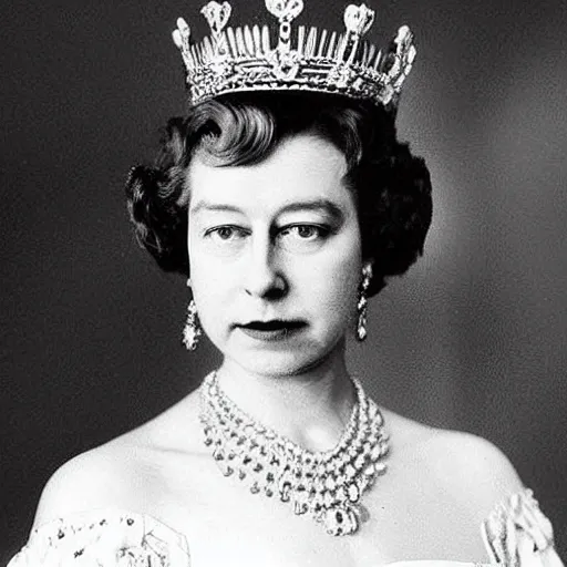 Prompt: a young version of queen elizabeth