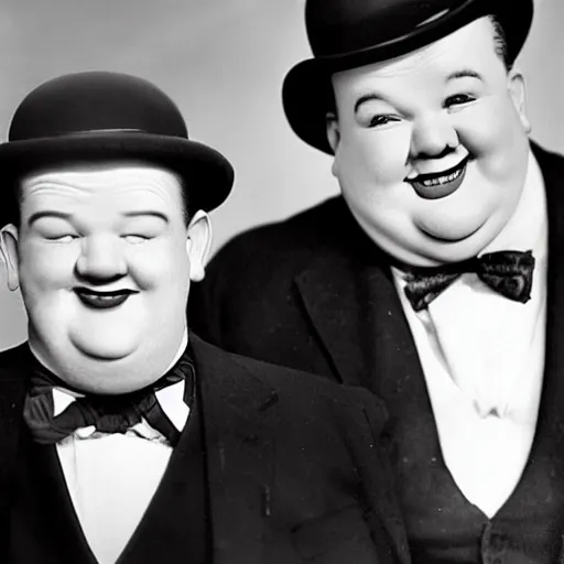 Image similar to laurel and hardy in 2022