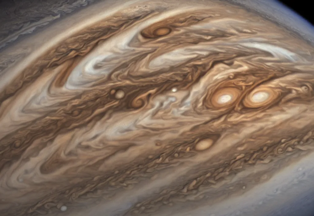 Image similar to giant storms on jupiter, highly detailed professional photography,