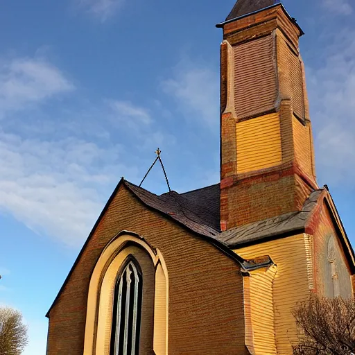 Prompt: photo of a church for clowns