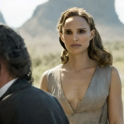 Prompt: still of natalie portman in westworld tv series