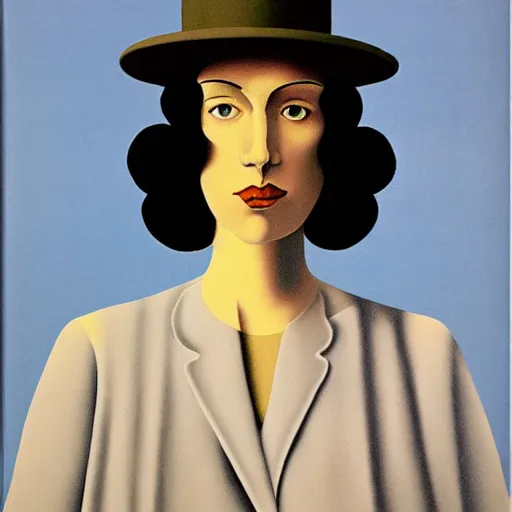 Prompt: artwork by renee magritte