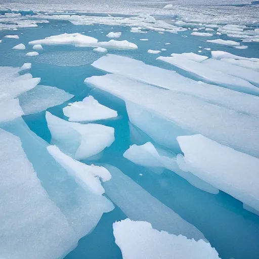 Prompt: “ a scene showing the underside of solid sea ice, photograph taken under the ice but above the water ”