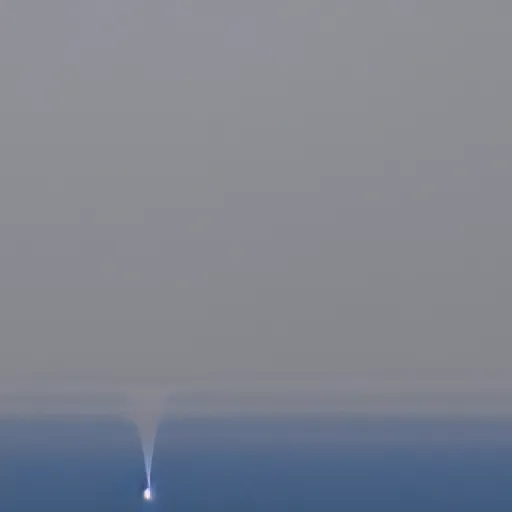 Image similar to gravitational inversion plane above a dark island