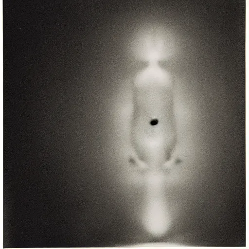 Image similar to a photogram of human body. depth, soft, blurry. photographic paper exposed to light, by emmanuel radnitzky man ray