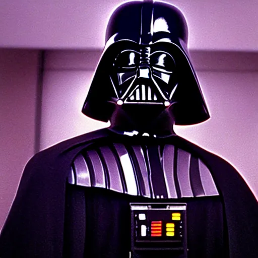 Image similar to A still of Darth Vader in Liar Liar (1997). Extremely detailed. Beautiful. 4K. Award winning.