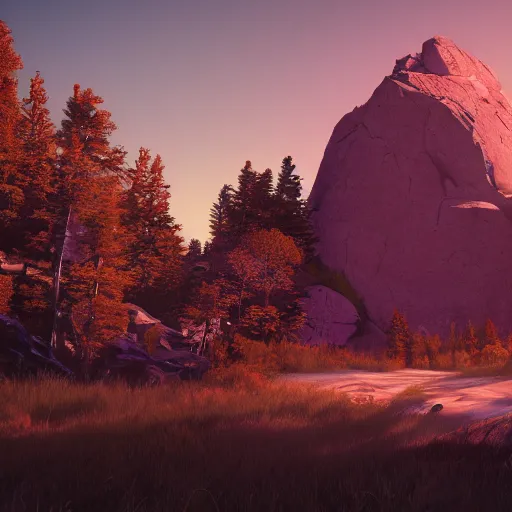 Prompt: octane render by asher brown durand and laurie greasley, a beautiful scenic colorful western landscape, cinema 4 d, raytraced lighting and refelctions, 8 k, cgsociety