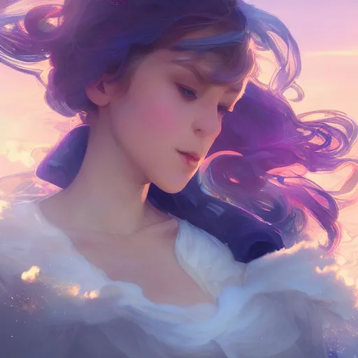 Image similar to Prinny, volumetric lighting, very beautiful, pastel colors, ultra view angle view, VFX, HDR, trending on art station, art by artgerm and greg rutkowski and alphonse mucha, high detail 8k