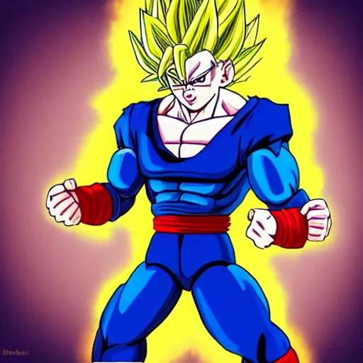 Image similar to “ monkey as a super saiyajin, dragon ball ”