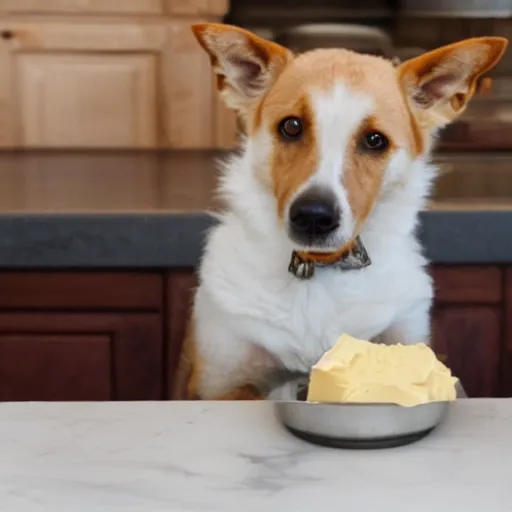 Prompt: butter dog, dog with the butter - 6