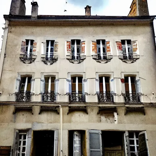 Prompt: a french building