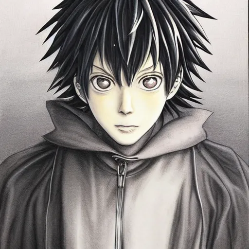 Prompt: Karin Aoi from DNA² portrait drawn Yusuke Murata and Takeshi Obata, inspired by Death Note 2003 manga,intricate detail, photorealistic style, intricate detailed oil painting, detailed illustration, oil painting, painterly feeling, sharp high detail