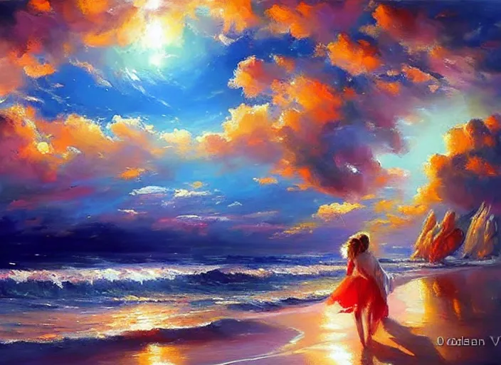 Image similar to cosmic ocean by vladimir volegov and alexander averin