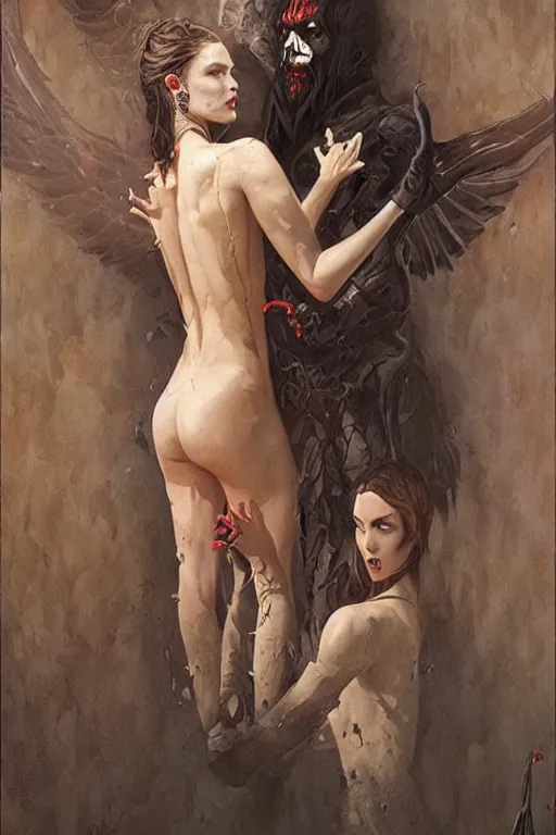 Prompt: love will tear us apart, extremely detailed painting by gerald brom and and greg rutkowski