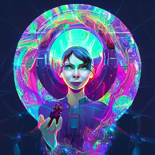 Image similar to skill magic geek inside matrix deepdream radiating a glowing aura stuff loot legends stylized digital illustration video game icon artstation lois van baarle, ilya kuvshinov, rossdraws,