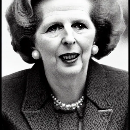 Image similar to margaret thatcher on a rainy day