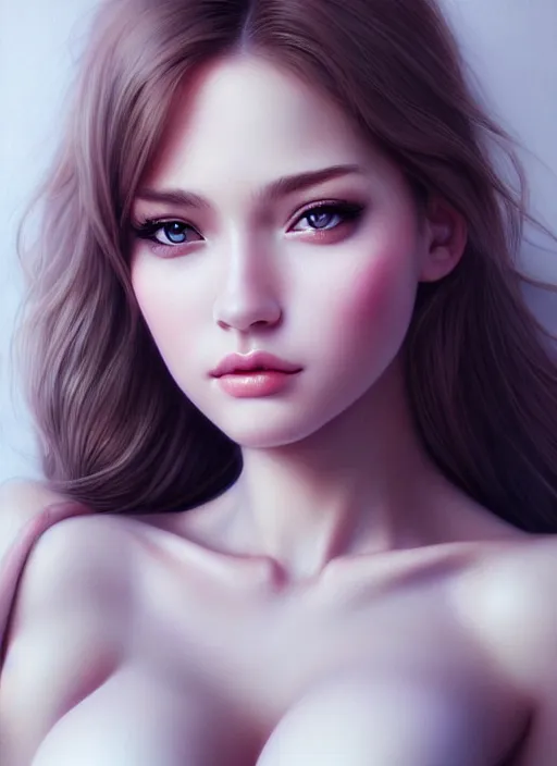Prompt: a gorgeous female photo, professionally retouched, soft lighting, realistic, smooth face,!! half body shot!!, perfect eyes, wide angle, sharp focus on eyes, 8 k high definition, insanely detailed, intricate, elegant, art by artgerm, snowy winter