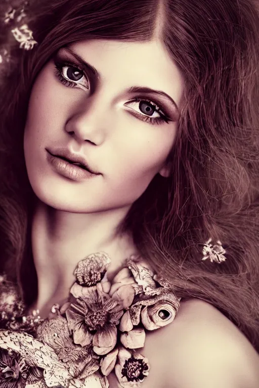 Image similar to photo of beautiful anna, realistic pictures, intricate details, portrait, vogue, pullitzer