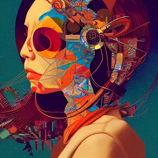 Image similar to portrait of godel's completeness theorem, by tristan eaton, victo ngai, peter mohrbacher, artgerm,