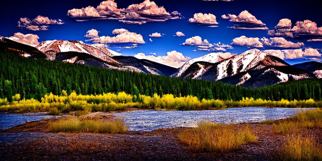 Image similar to 4 k award winning stunning photography of colorado mountains