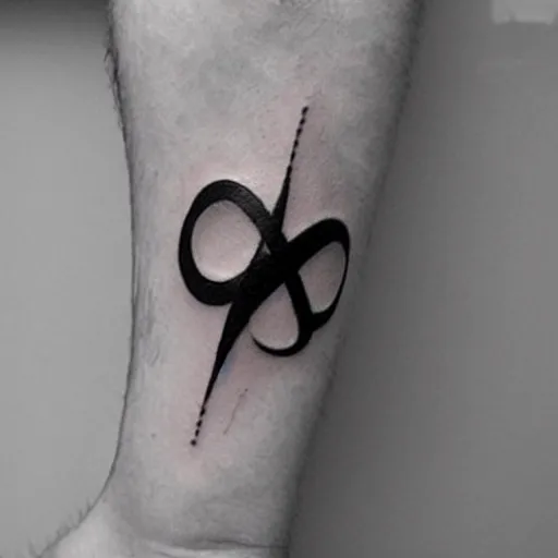 Image similar to minimal infinity tattoo