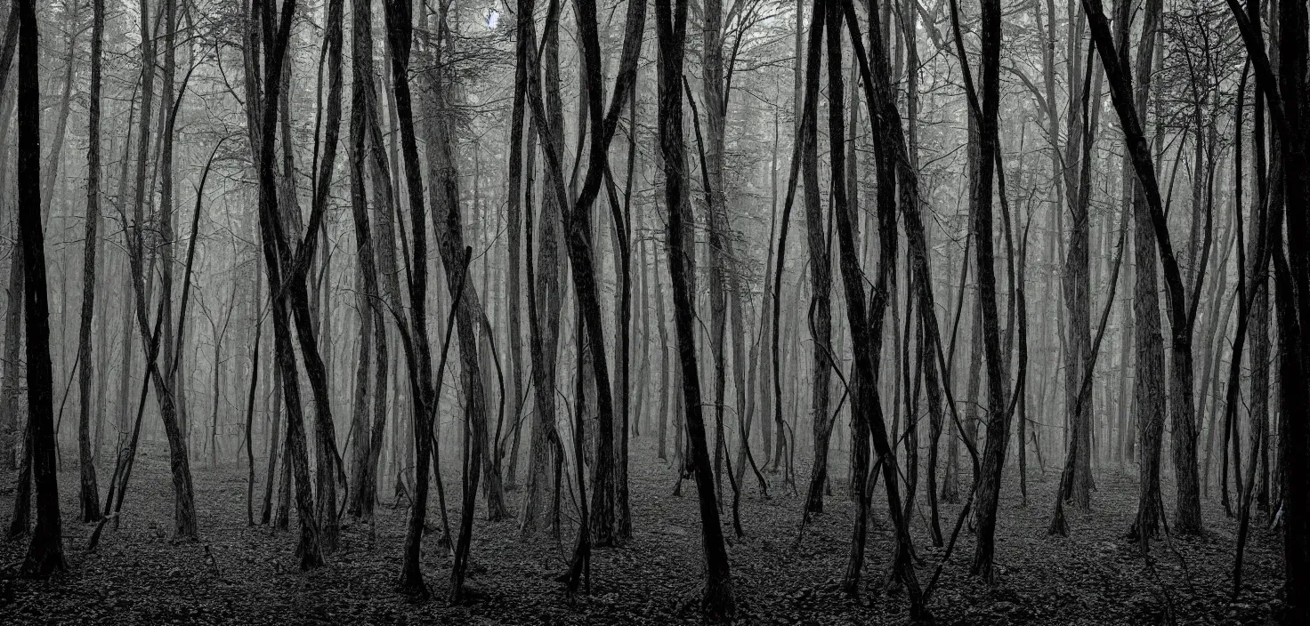 Prompt: dark forest by caldwell clyde