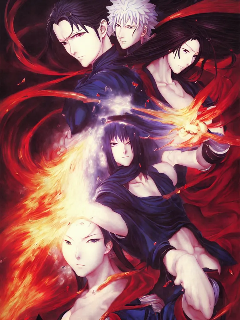 Prompt: baroque oil painting of kunoichi, rain, painting by makoto shinkai takashi takeuchi yoshiyuki sadamoto wlop and artgerm, fate stay night