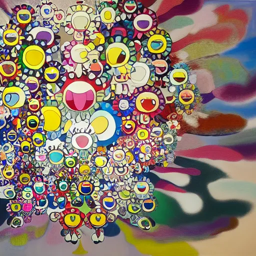 Prompt: First Sighting of the Elusive Seacrawler, cinematic, 4K oil painting, a series by takashi murakami