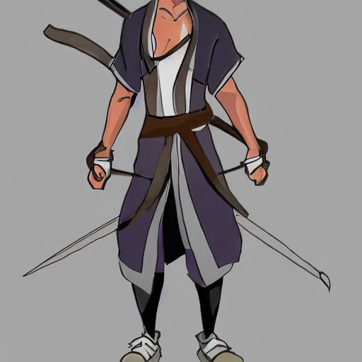 Prompt: Character concept art for coryxkenshin