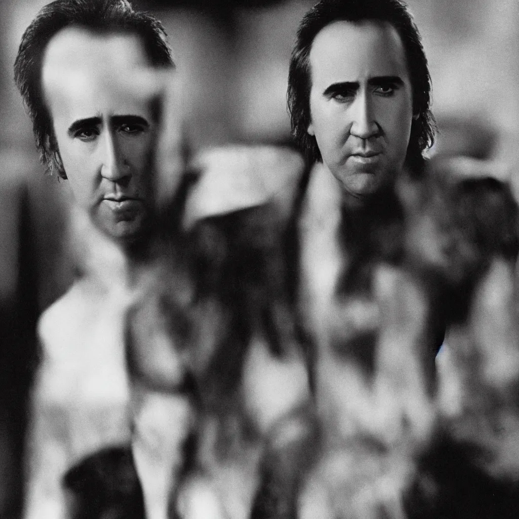 Image similar to full body photograph of nicolas cage in 1 9 8 9 young handsome thin face detail hd 8 k