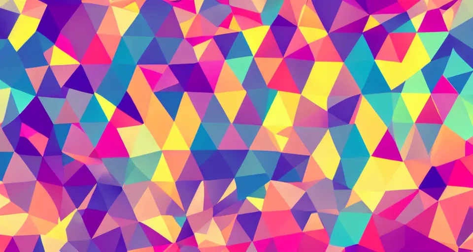 Image similar to large low poly geometric pastel colors desktop wallpaper