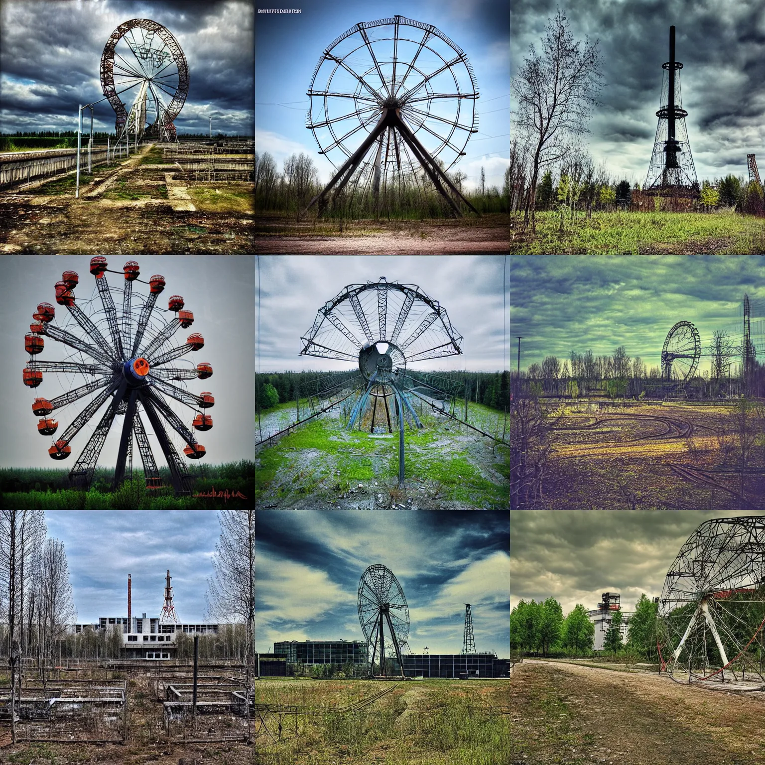 Prompt: “Chernobyl, digital high quality photo”