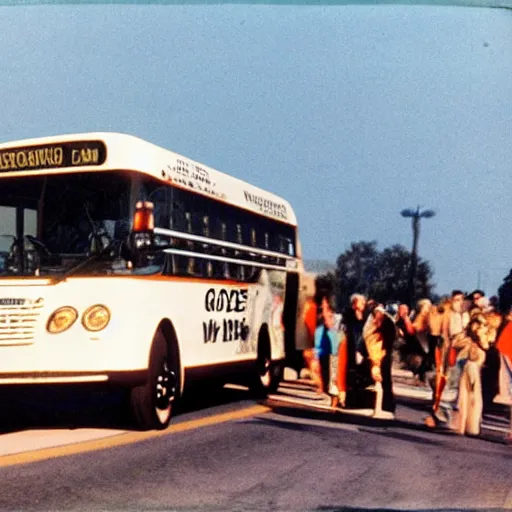 Prompt: goose driving a bus