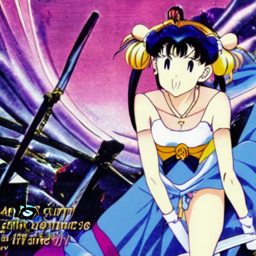 Prompt: an assassin, by sailor moon, anime , 90s , anime key visual