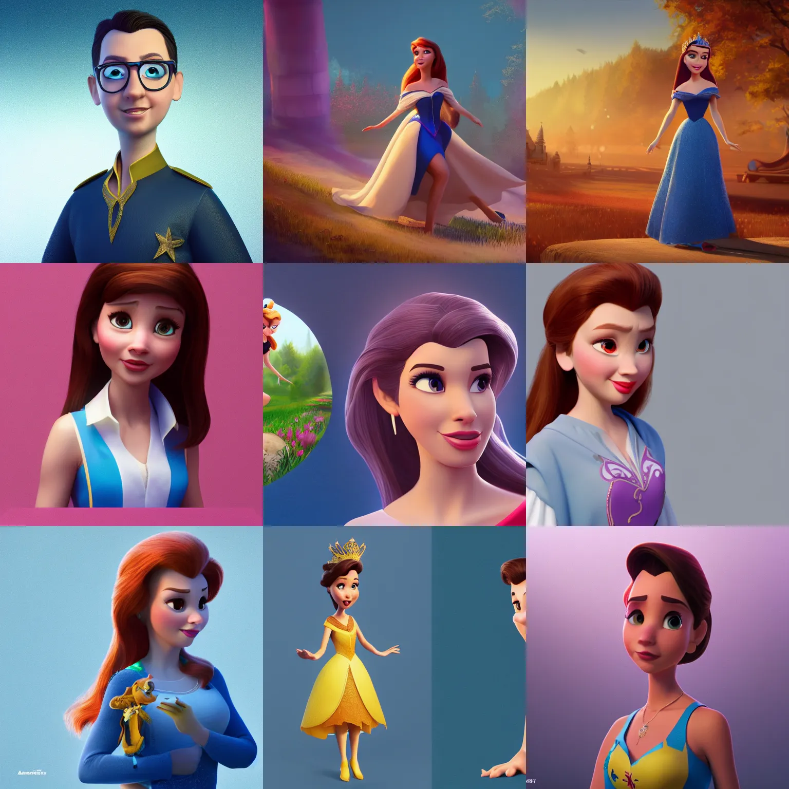 Prompt: Aleksandar Vučić as Disney Princess, High quality illustration, trending on artstation, octane render, 4k, Pixar rendering,