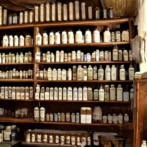 Image similar to 12th century apothecary shop