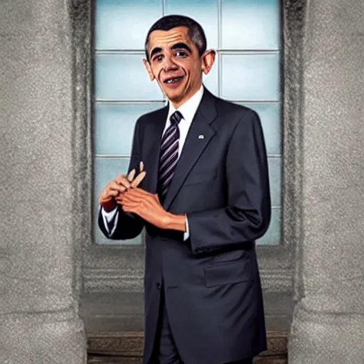 Prompt: Mr Bean as Obama