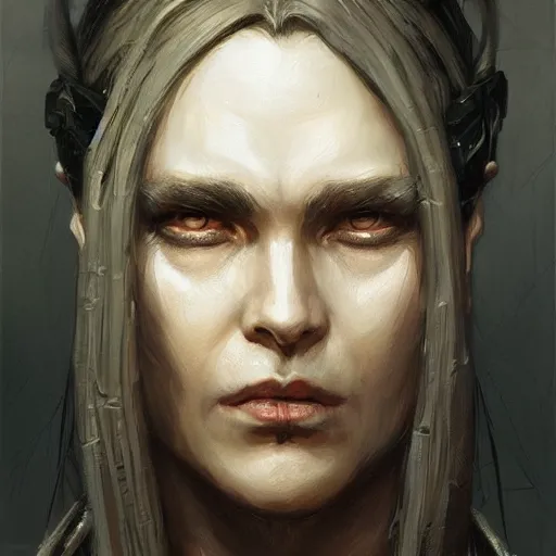 Image similar to realistic d & d fantasy eldritch cultist, closeup portrait art by donato giancola and greg rutkowski, vintage retro, realistic face, digital art, trending on artstation, symmetry!!