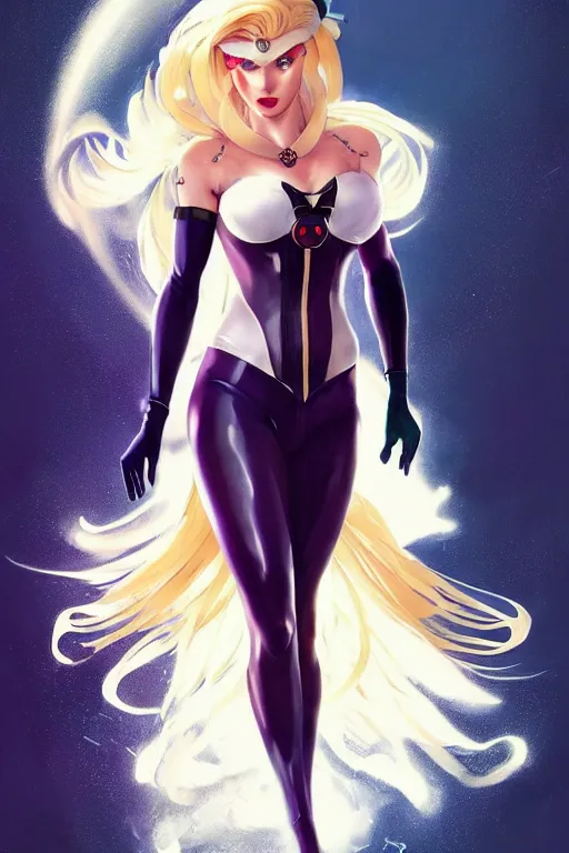 Prompt: gta blonde sailor moon normani as aeon flux profile picture by greg rutkowski, dynamic pose, intricate, futuristic, fantasy, elegant, by stanley artgerm lau, greg rutkowski, thomas kindkade, alphonse mucha, loish, norman rockwell, fantasy lut, asymmetric, long hair, retro computer graphics, video game, fluid lines,