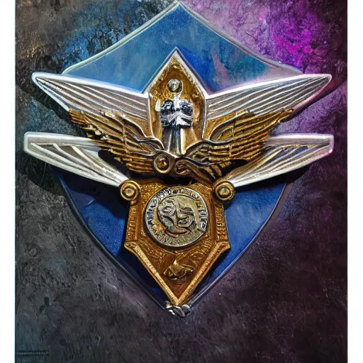 Prompt: phantom, medal, badge, medallion, metal, detail, transformers, fantasy art, digital art, impasto, render, oil painting, 3 0 0 0 px wide, 3 0 0 0 px tall