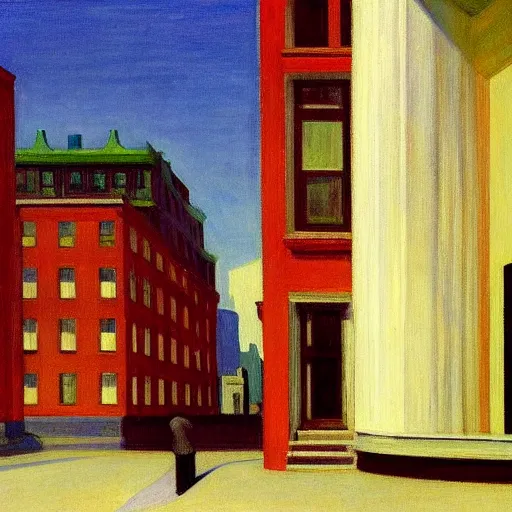 Image similar to Montreal by Edward Hopper