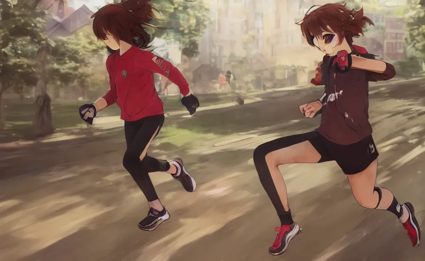 Running to victory  Anime Sports anime Anime poses reference