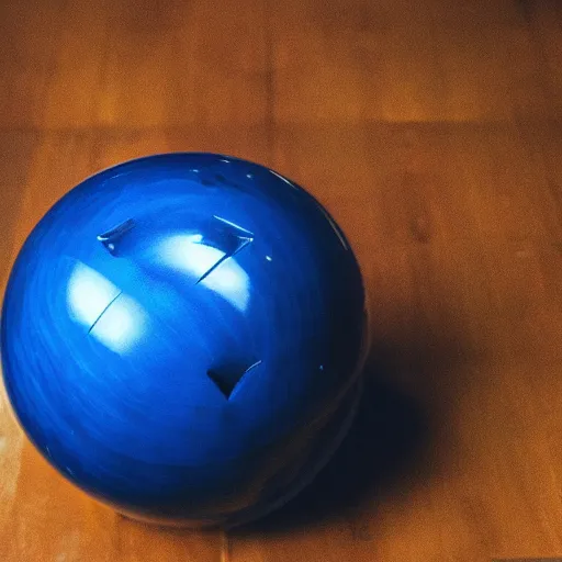 Image similar to blue bowling ball