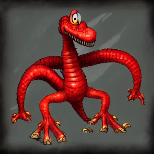 Image similar to hyper realistic trogdor the burnanator