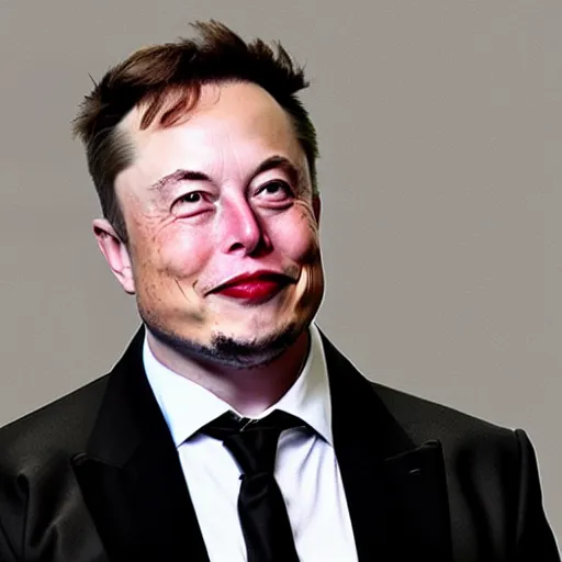 Prompt: elon musk dressed in a alexander mcqueen outfit