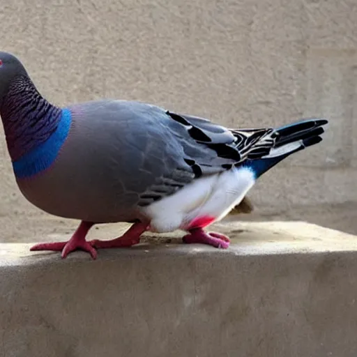 Prompt: pigeons from mexican cartel vs cat police