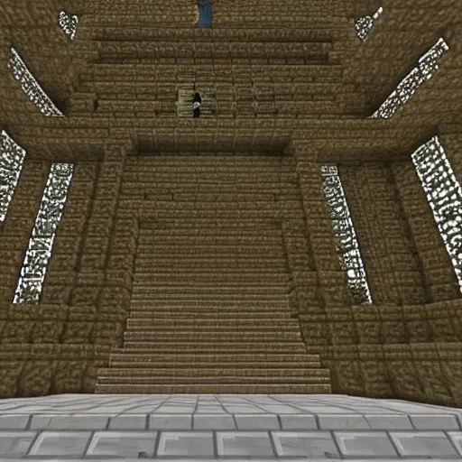 Prompt: minecraft cathedral