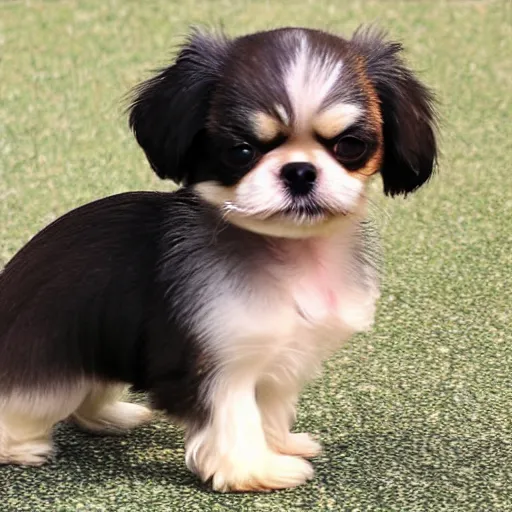 Prompt: chihuahua shih tzu mix breed dog, real, 4k