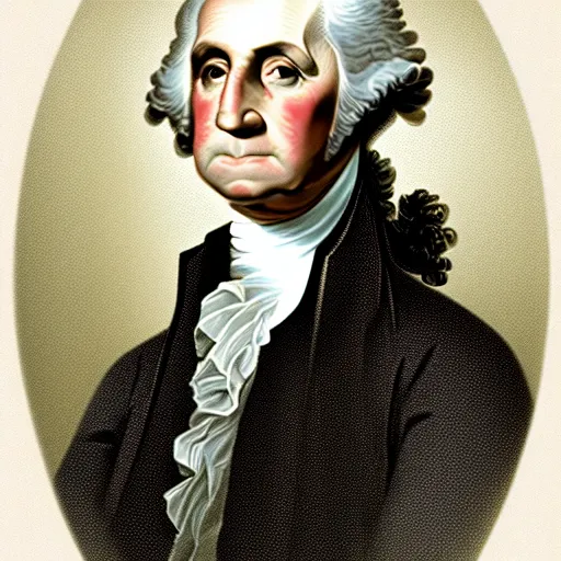 Image similar to Modern Presidential portrait of George Washington in 2022, HD photo